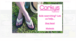 Desktop Screenshot of corkysfootwear.com
